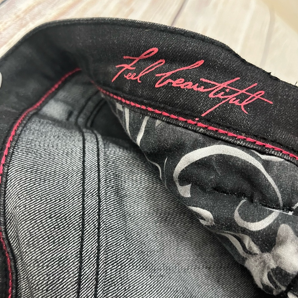 White House Black Market Slim Black Noir Jeans Size 12 - Picture 9 of 14